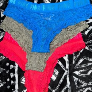 3 Medium PINK Cheekster Panties (Bundle)